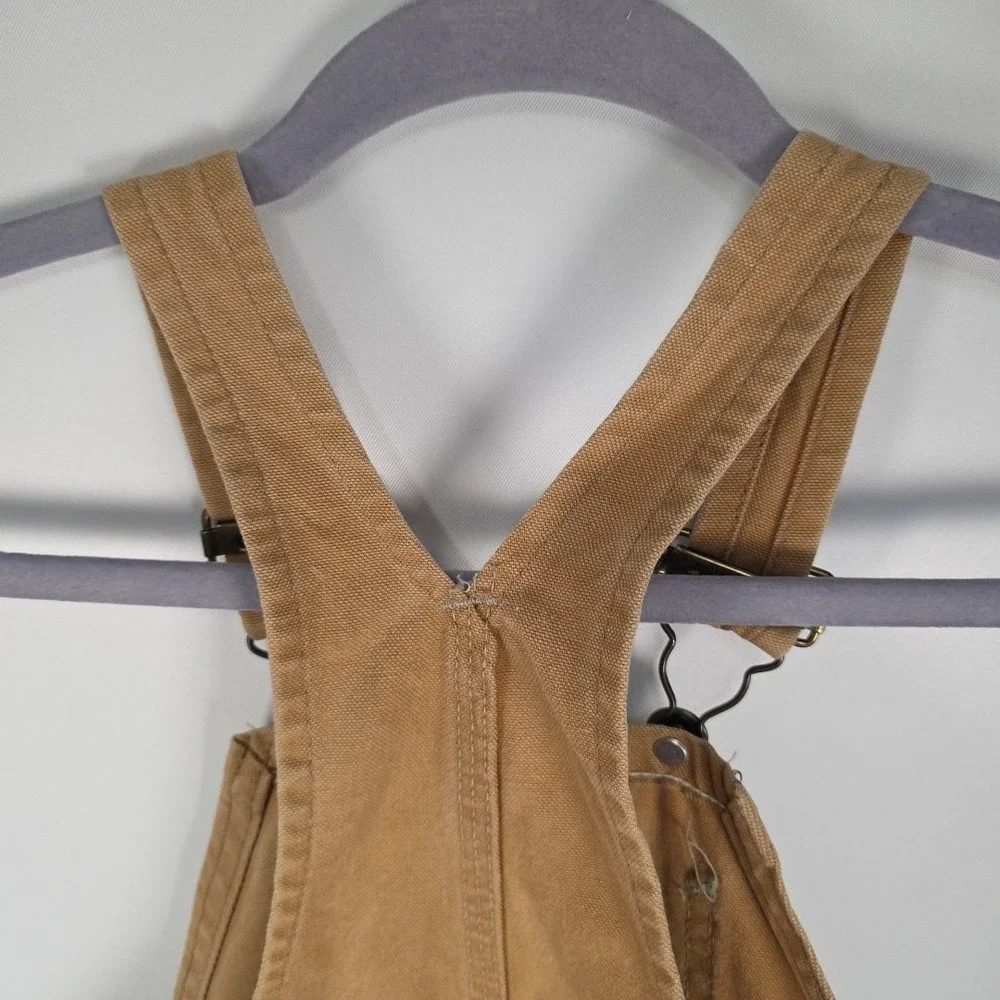 Carhartt Vintage Bibs Kids Double Knee  Please See Measurements‎ Tan Duck Canvas
